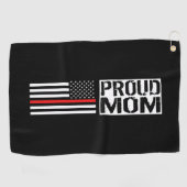 Brandweerman - Proud Mam Golfhanddoek (Horizontaal)