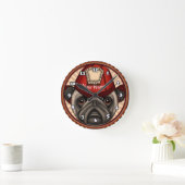 Brandweerman Pug Ronde Klok (Huis)