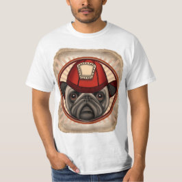 Brandweerman Pug T-shirt