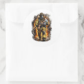 Brandweerman Reddingsheld Redt Kind Sticker (Tas)