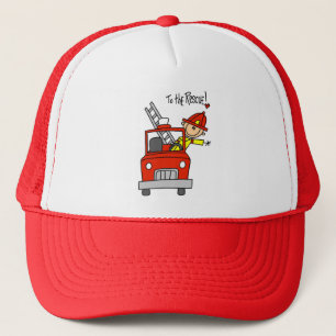 Brandweerman Redt de Dag T-shirts en Cadeaus Trucker Pet