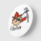 Brandweerman Ronde Klok (Hoek)