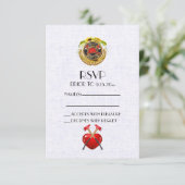 Brandweerman RSVP (Staand voorkant)