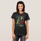 Brandweerman Santa Claus Fireman Ugly Kerstmis Swe T-shirt (Voorkant volledig)