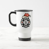Brandweerman Santa Claus Reisbeker (Links)