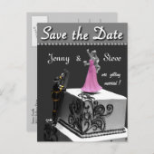 Brandweerman Save the Date Kaart (Voorkant / Achterkant)