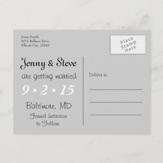 Brandweerman Save the Date Kaart (Achterkant)