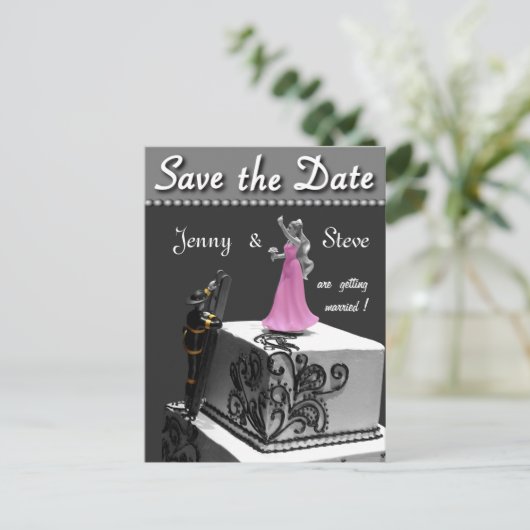 Brandweerman Save the Date Kaart (Staand voorkant)