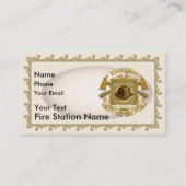 Brandweerman Schild aangepaste naam Visitekaartje (Voorkant)