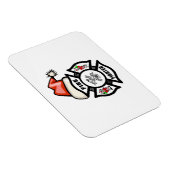 Brandweerman Sinterklaas Magneet (Rechterzijde)