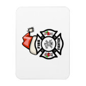 Brandweerman Sinterklaas Magneet (Verticaal)