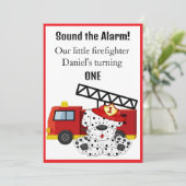 Brandweerman sla alarm kaart (Staand voorkant)