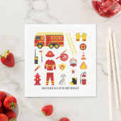 Brandweerman slaat alarm voor verjaardag servet (Insitu)