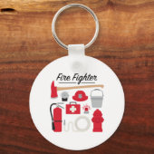 Brandweerman Sleutelhanger (Voorkant)