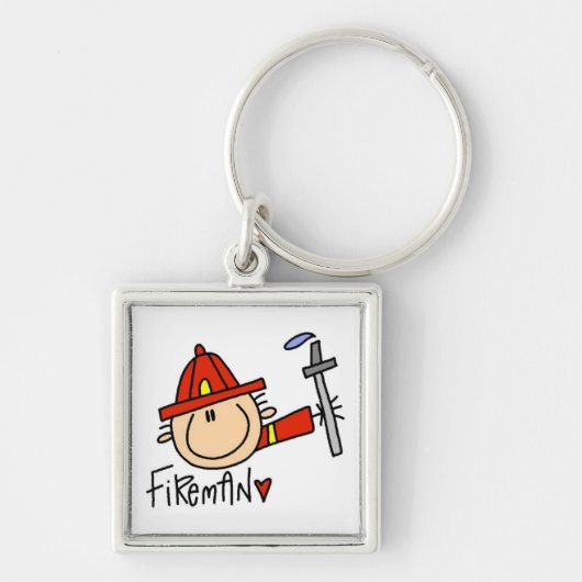 Brandweerman Sleutelhanger (Voorkant)