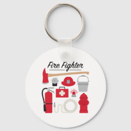 Brandweerman Sleutelhanger