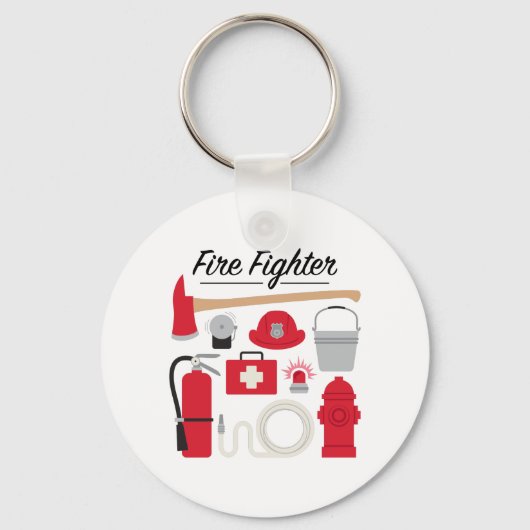 Brandweerman Sleutelhanger (Voorkant)