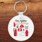 Brandweerman Sleutelhanger (Voorkant)