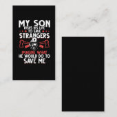 Brandweerman Son Proud Mam Family Rescue Visitekaartje (Voorkant / Achterkant)