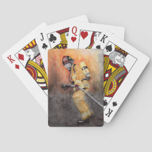 Brandweerman Speelkaarten Poker Cadeau voor Vader