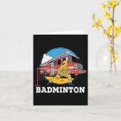 Brandweerman speelt badminton brandweerman SP Kaart (Gele Bloem)