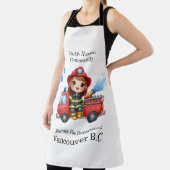 Brandweerman spuit vrolijk water schort (Insitu)