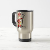 Brandweerman Stick Figure Mok (Voorkant links)