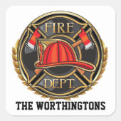 BRANDWEERMAN Sticker (Voorkant)