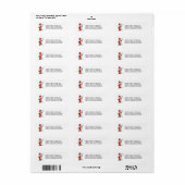 Brandweerman Stickfiguur Etiket (Full Sheet)