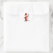 Brandweerman Stickfiguur Hart Sticker (Tas)