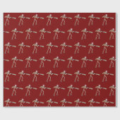 Brandweerman Stickman Cadeaupapier (Vlak)