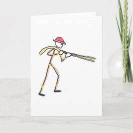 Brandweerman Stickman Kaart