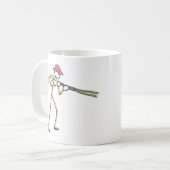Brandweerman Stickman Koffiemok (Voorkant links)