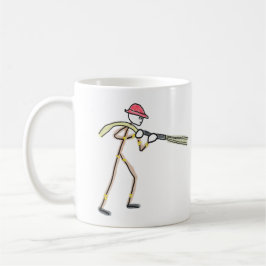 Brandweerman Stickman Koffiemok