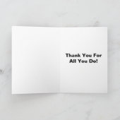 Brandweerman Super Heroes Zwarte Bedankt Personali Kaart (Binnen)