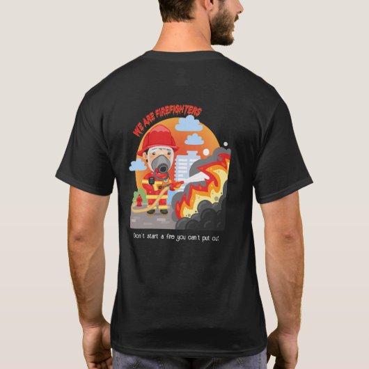 brandweerman t-shirt (Achterkant)