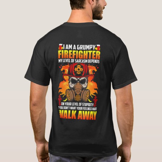 Brandweerman Tee Brandweerman Tee T-shirt (Achterkant)