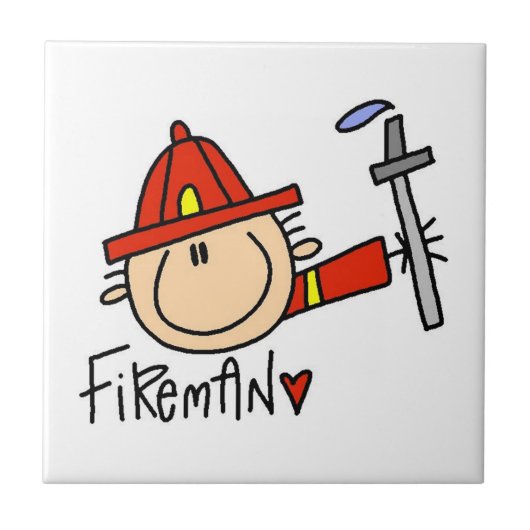 Brandweerman Tegeltje (Voorkant)