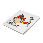 Brandweerman Tegeltje (Zijkant)