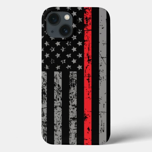Brandweerman Thin Red Line American Vlag Vuurman Case-Mate iPhone Case (Achterkant)