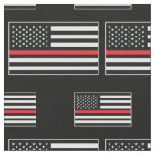 Brandweerman Thin Red Line American Vlag Vuurman Stof (Close Up)