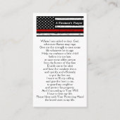 Brandweerman Thin Red Line Bulk Brandweerman's Pra Visitekaartje (Voorkant)