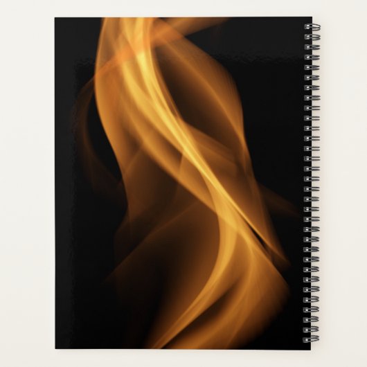 Brandweerman trots Maltese kruis met vlammen Planner (Achterkant)