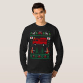 Brandweerman Ugly KerstSweater T-shirt (Voorkant volledig)
