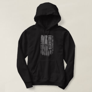 Brandweerman USA Vlag Vervallen ontwerp Hoodie