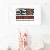 Brandweerman Vader Bedrukte Vlag Vector Design_1 Spandoek (Insitu)