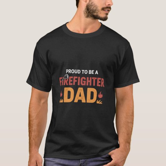 Brandweerman vader cadeau_held vader t-shirt (Voorkant)