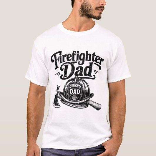 Brandweerman Vader – Held, Beschermer, Legende T-shirt (Voorkant)
