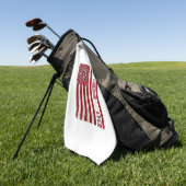 Brandweerman Vader Verticale Vlag Vintage Golfhanddoek (Groen)