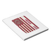 Brandweerman Vader Verticale Vlag Vintage Notitieblok (Schuin)